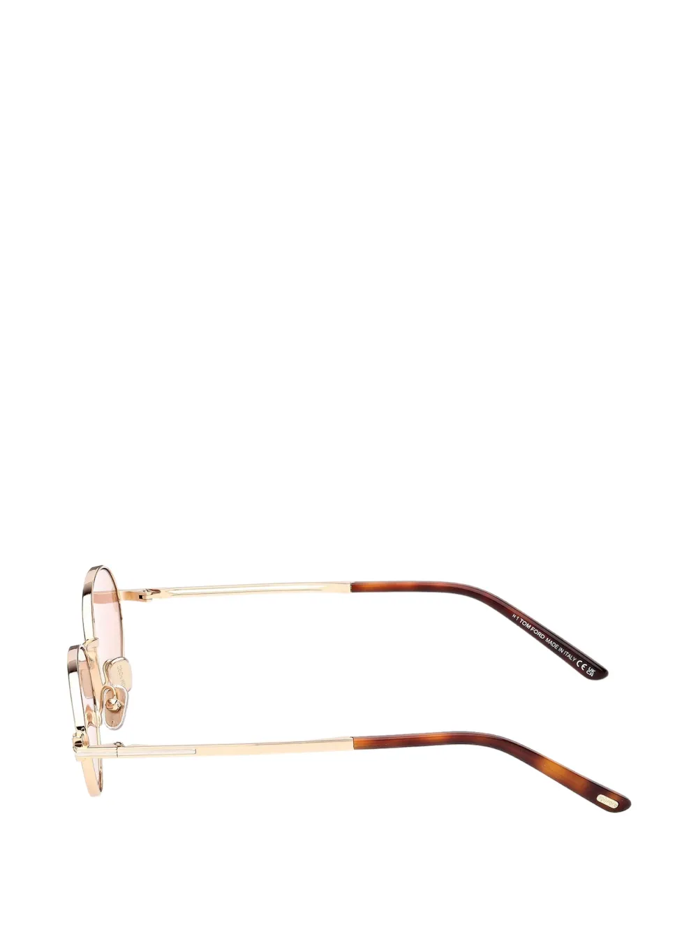 TOM FORD Eyewear Gina-02 zonnebril met ovalen montuur Goud