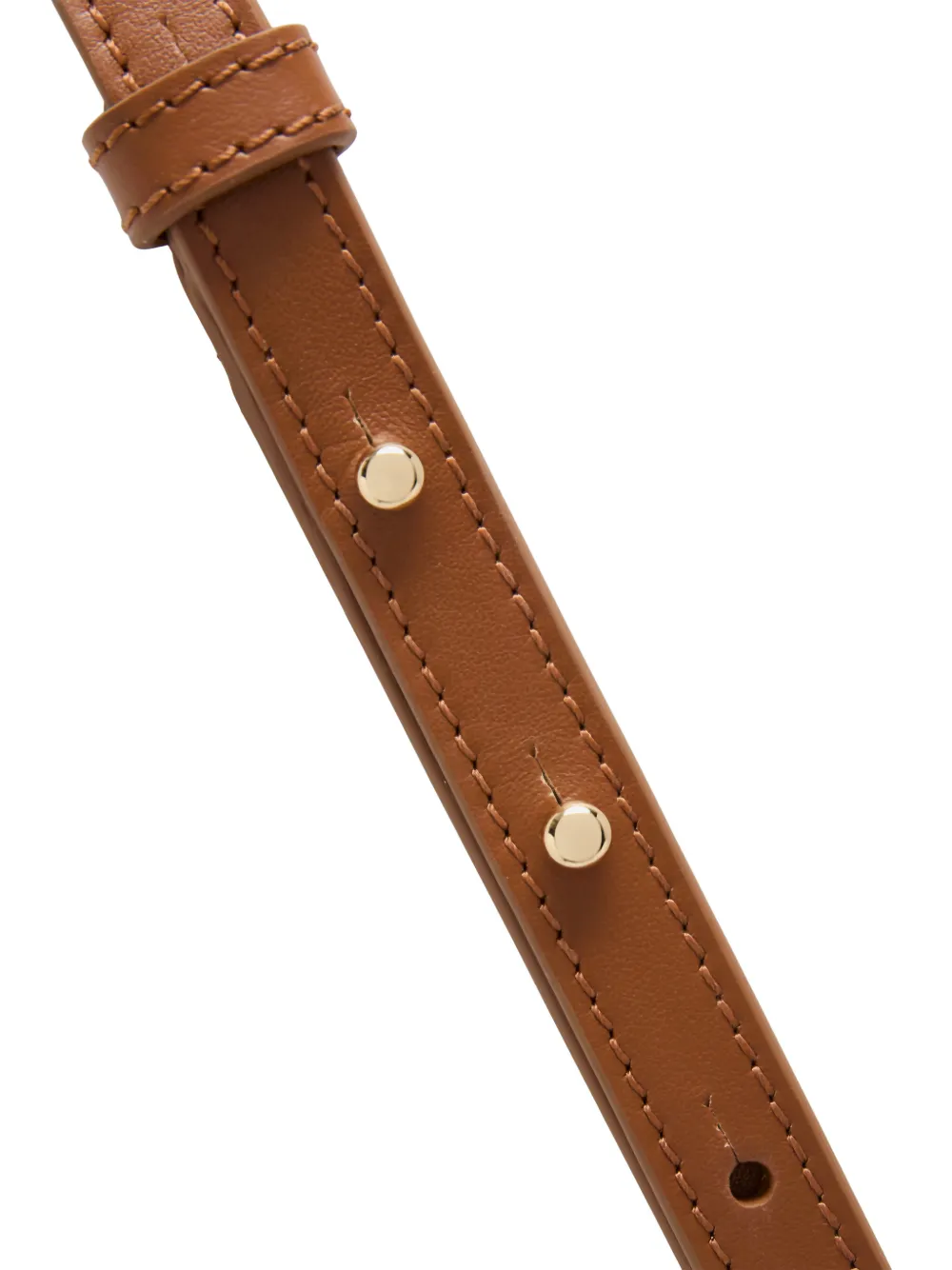 Lancel Mistral adjustable leather shoulder strap Bruin