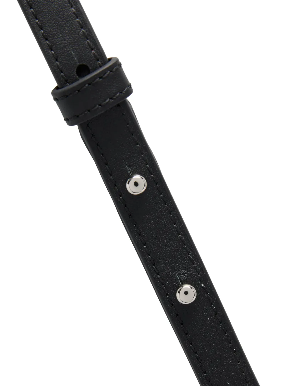 Lancel Mistral adjustable leather strap Zwart