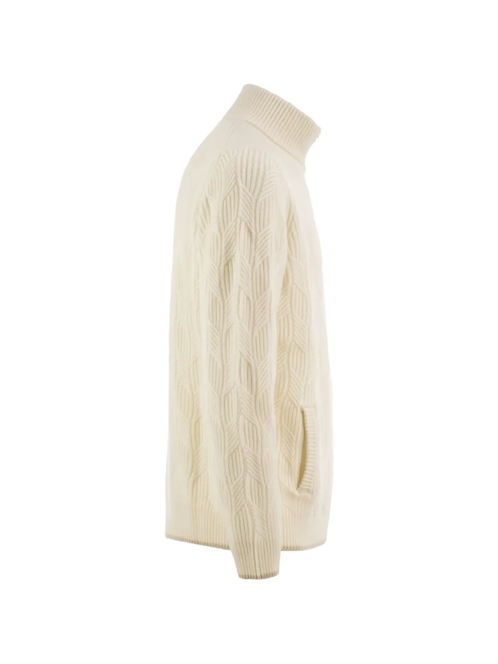 Fedeli Kabelgebreid vest Beige