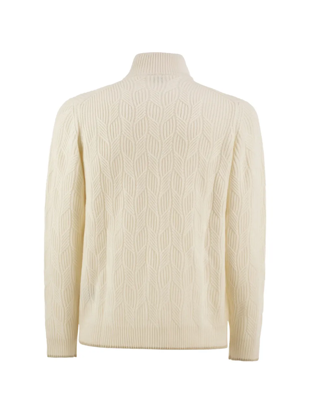Fedeli Kabelgebreid vest Beige