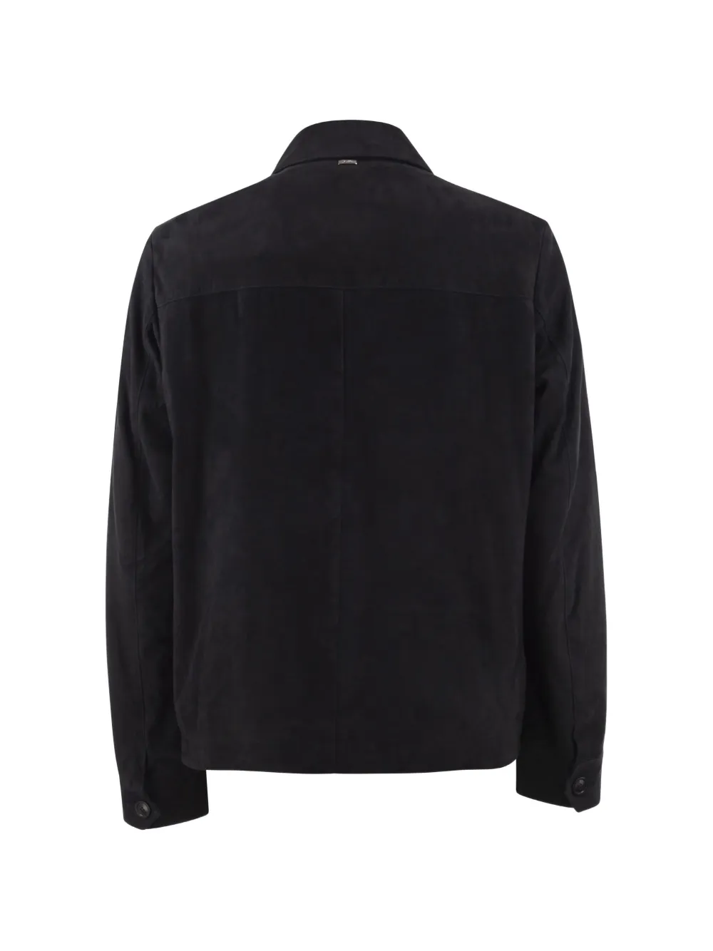 Herno Suède jack met knopen Blauw
