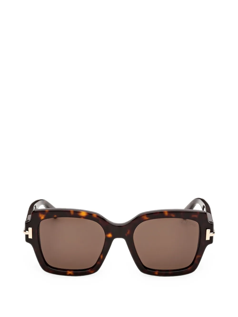 TOM FORD Eyewear Zonnebril met vierkant montuur Bruin
