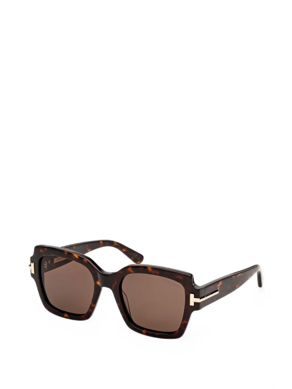 TOM FORD Eyewear Zonnebril met vierkant montuur Bruin