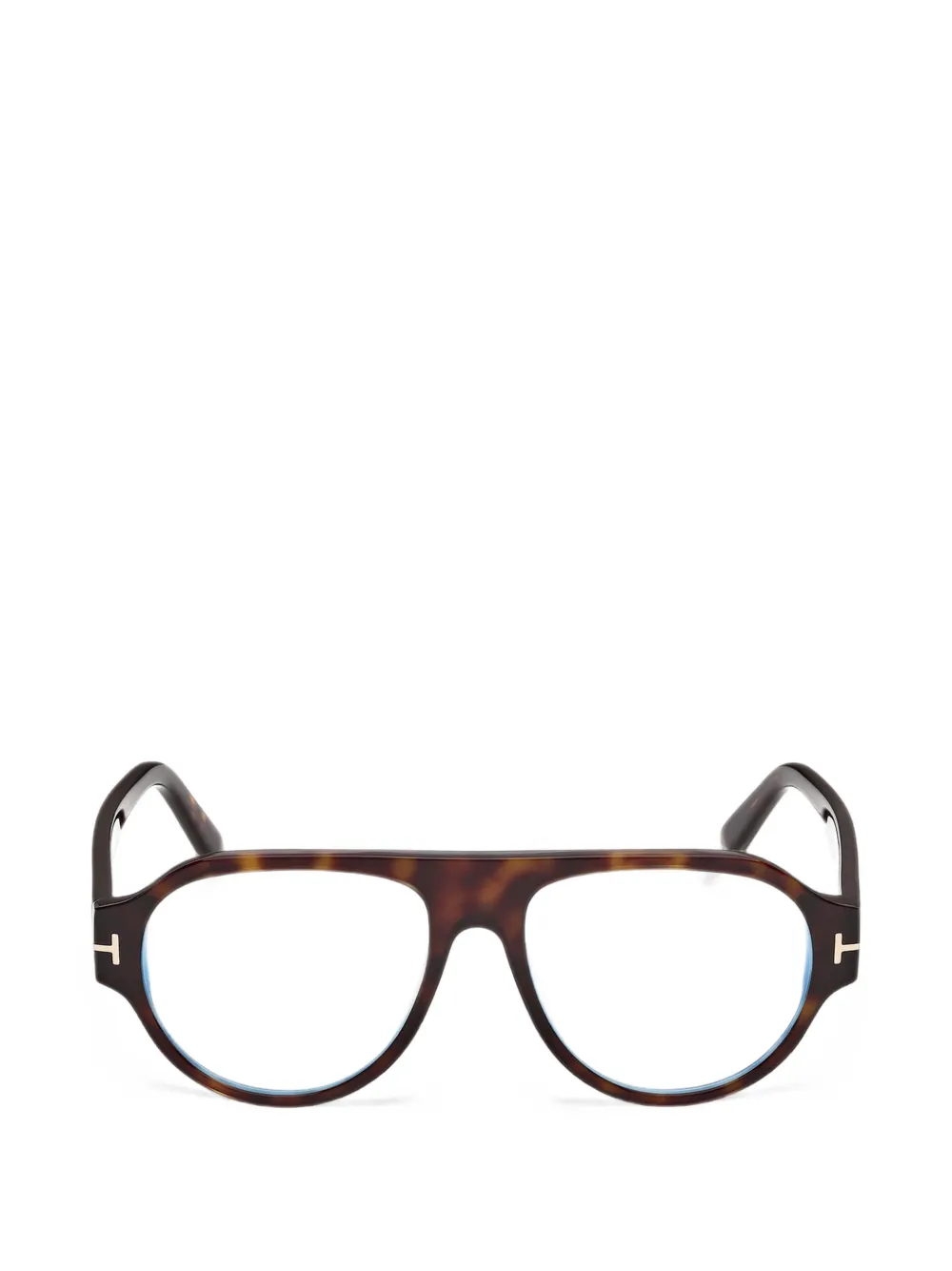 TOM FORD Eyewear Pilotenbrille in Schildpattoptik - Braun