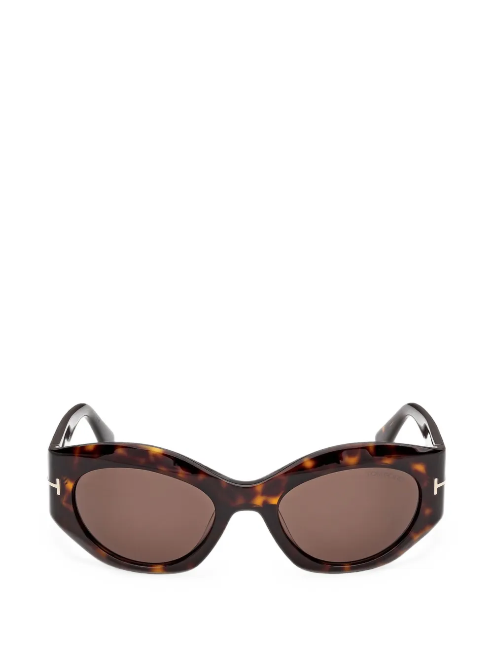 TOM FORD Eyewear Occhiali da sole Emmeline-02 con effetto tartarugato - Marrone