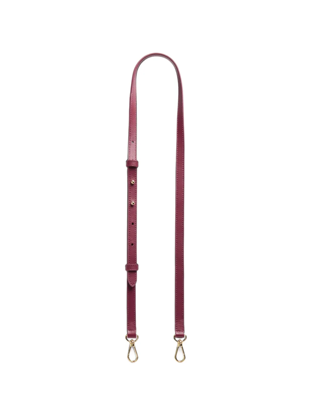 Lancel Mistral Rollable leather shoulder strap Paars