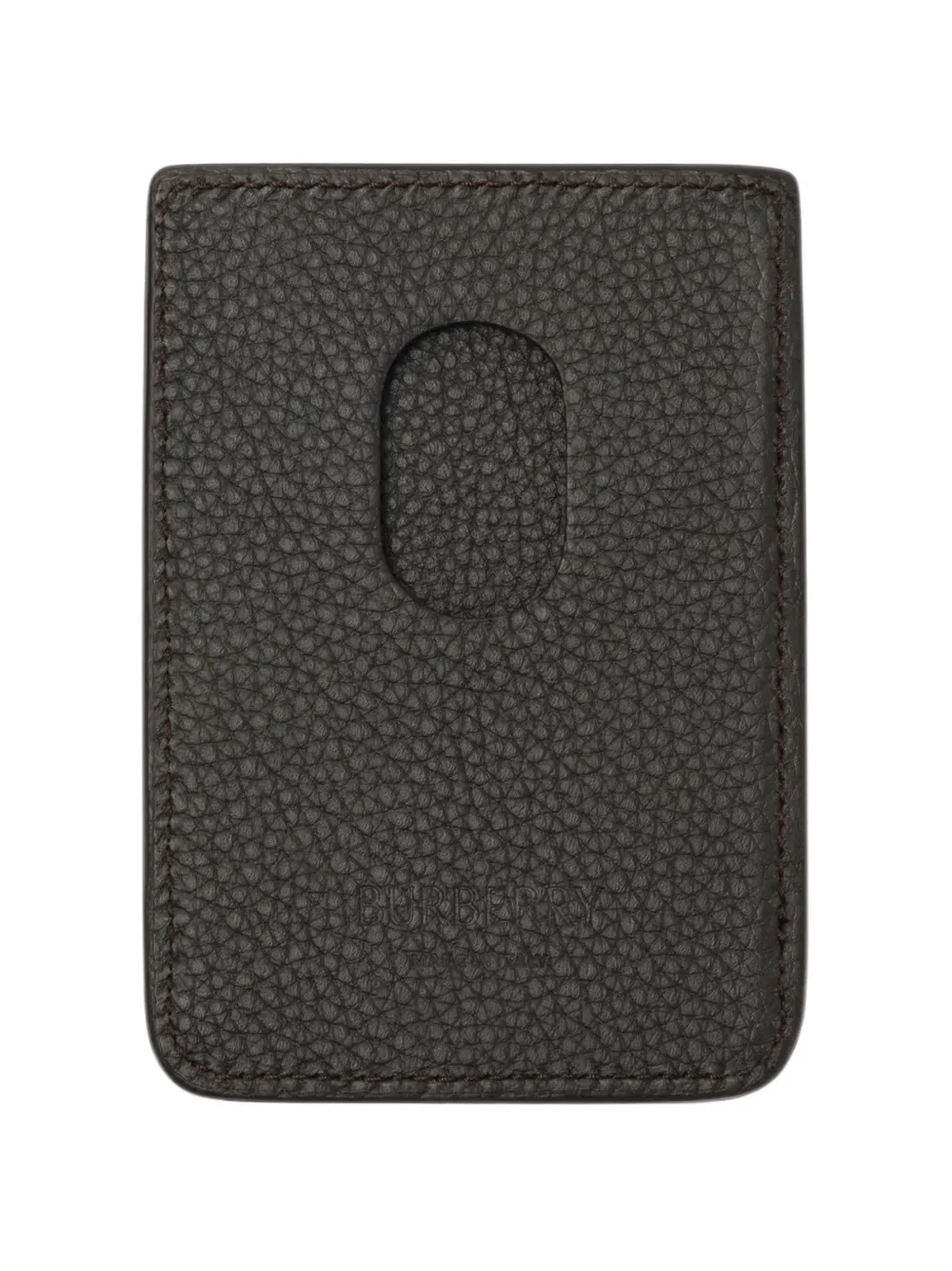 Burberry City Check magnetic card case - Marrone