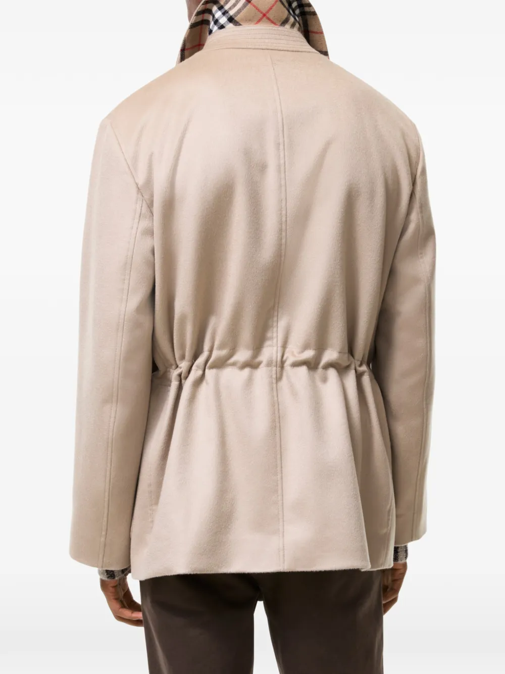 Burberry Scafell kasjmier jas Beige
