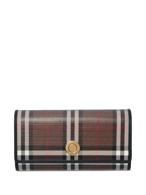 Burberry cartera continental con motivo Check