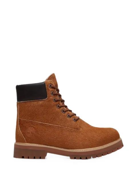 Timberland pony-hair lace-up boots