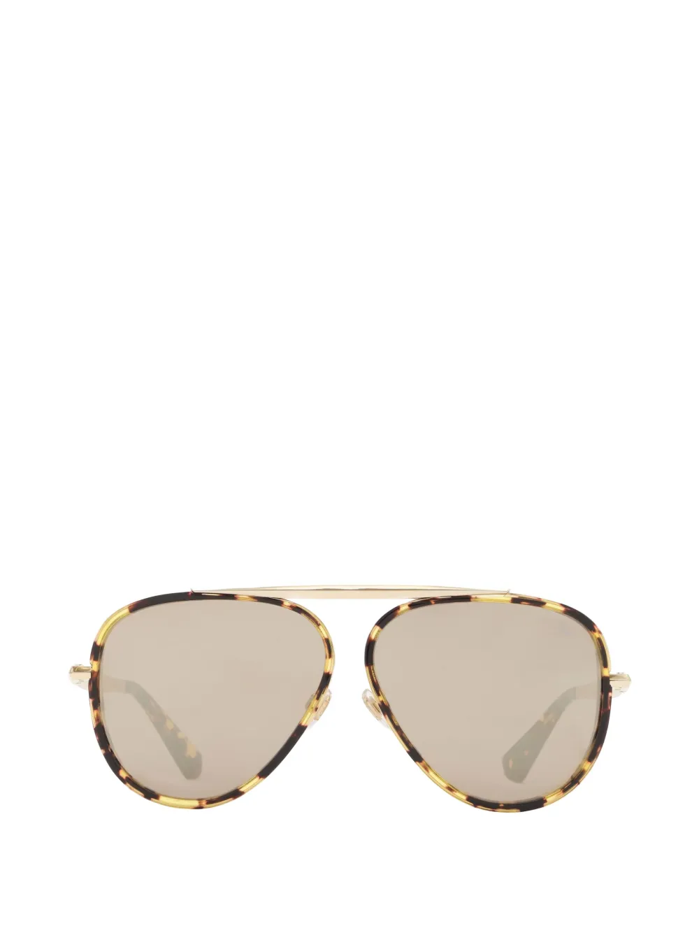 Burberry oversized Aviator sunglasses - Marrone