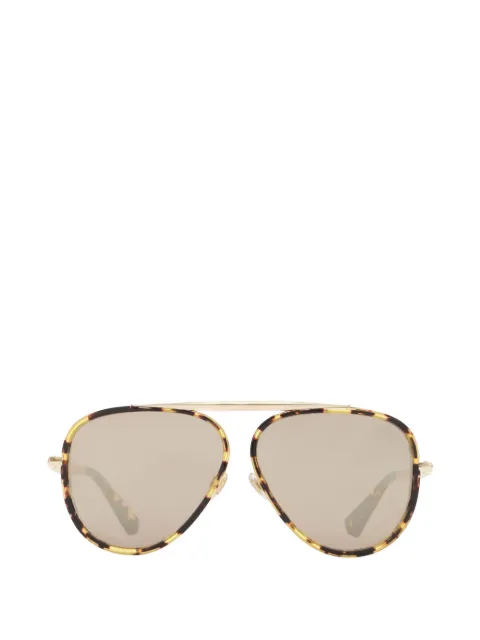 Burberry oversized pilot sunglasses