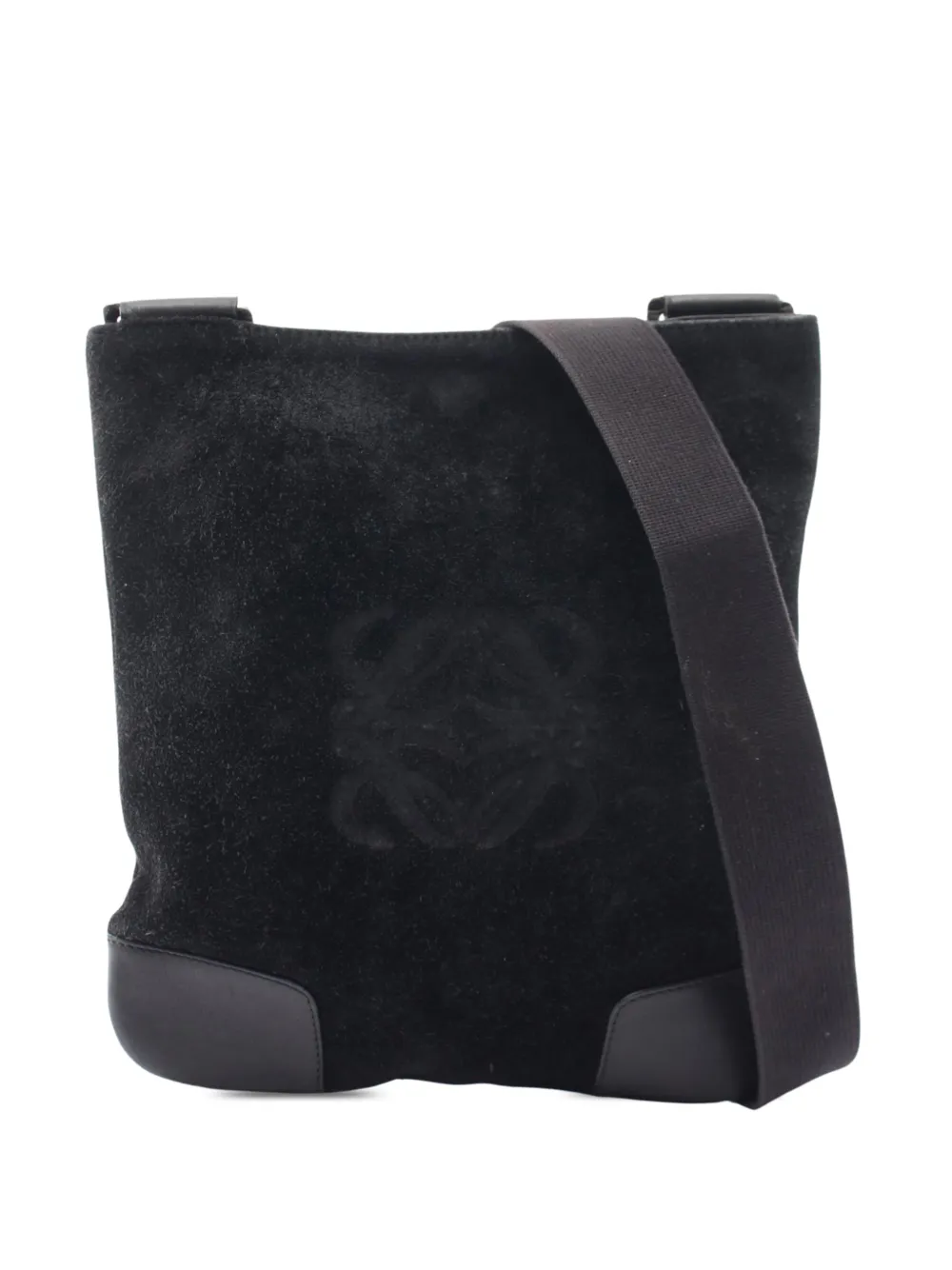 Loewe Pre-Owned 2000-2026 Anagramm Umhängetasche aus Wildleder - Schwarz