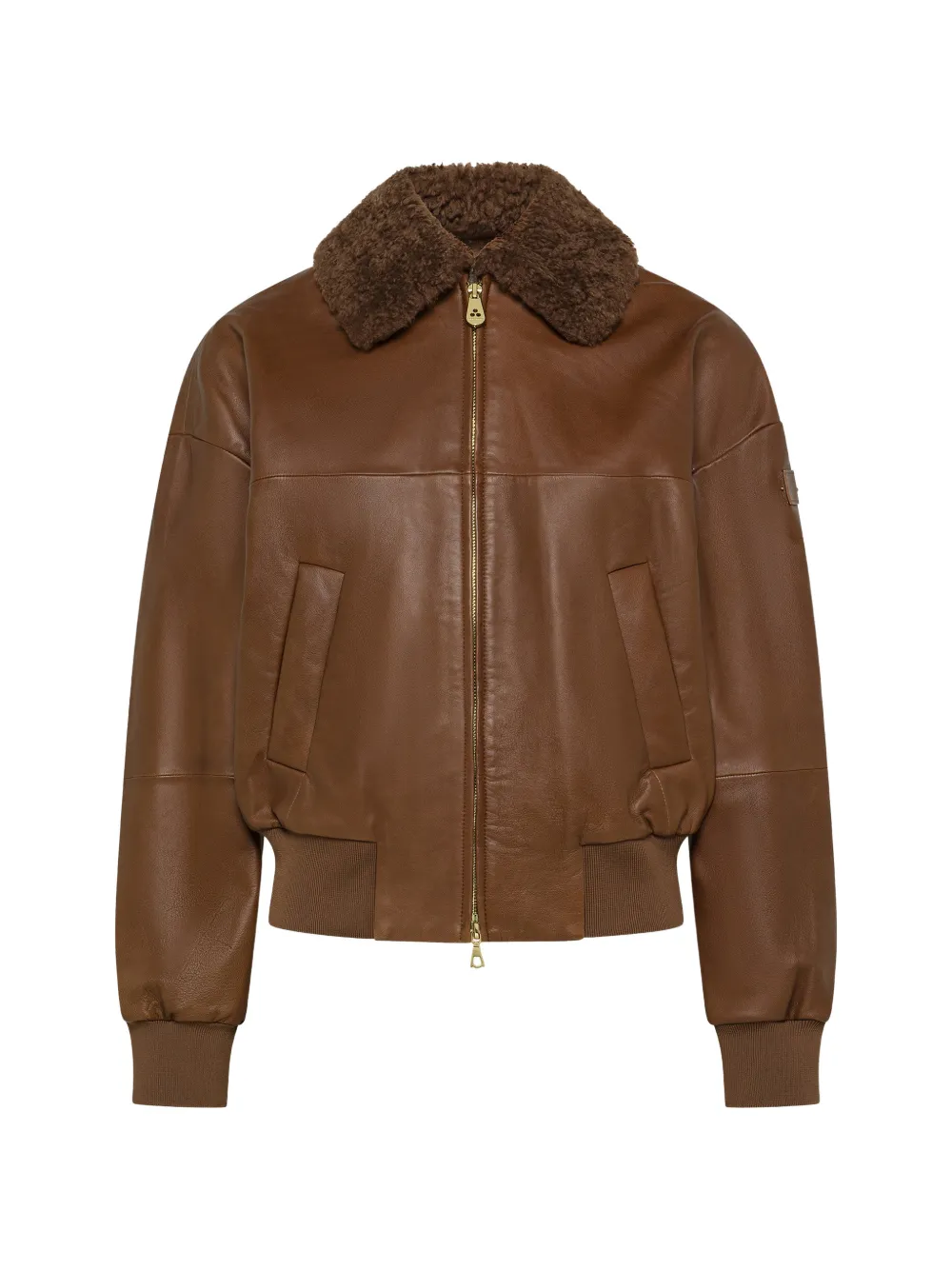 Peuterey Ruti LE shearling-collar leather jacket