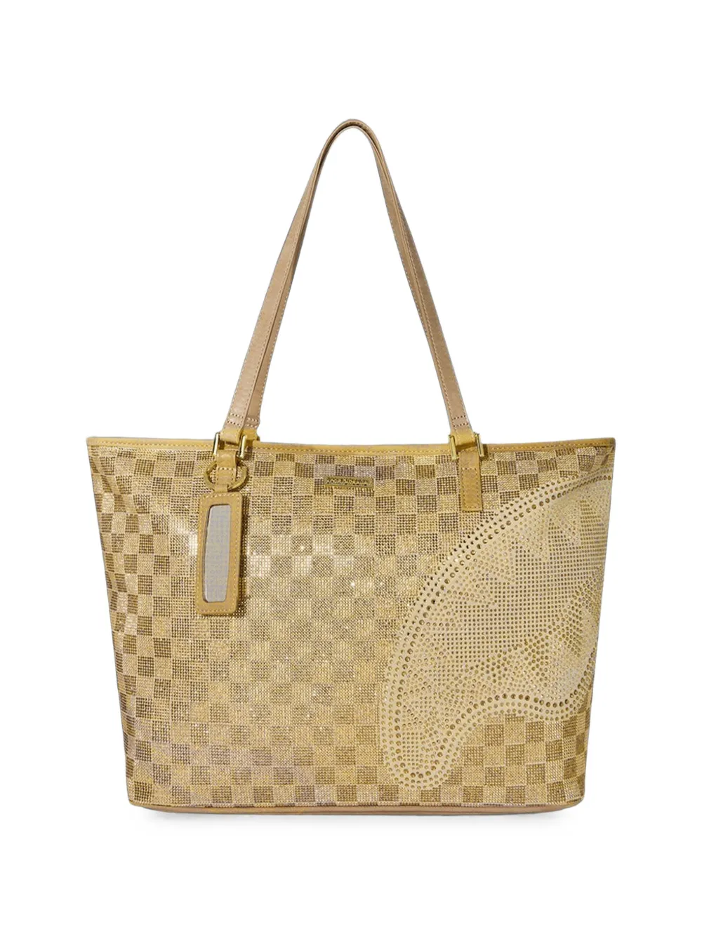 Sprayground Trinity 24K rhinestone-embellished checkered tote bag · OS