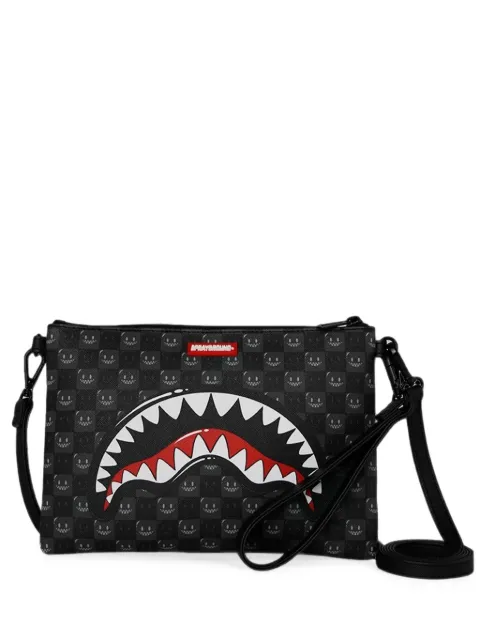 Sprayground sac porté épaule à carreaux et imprimé requin