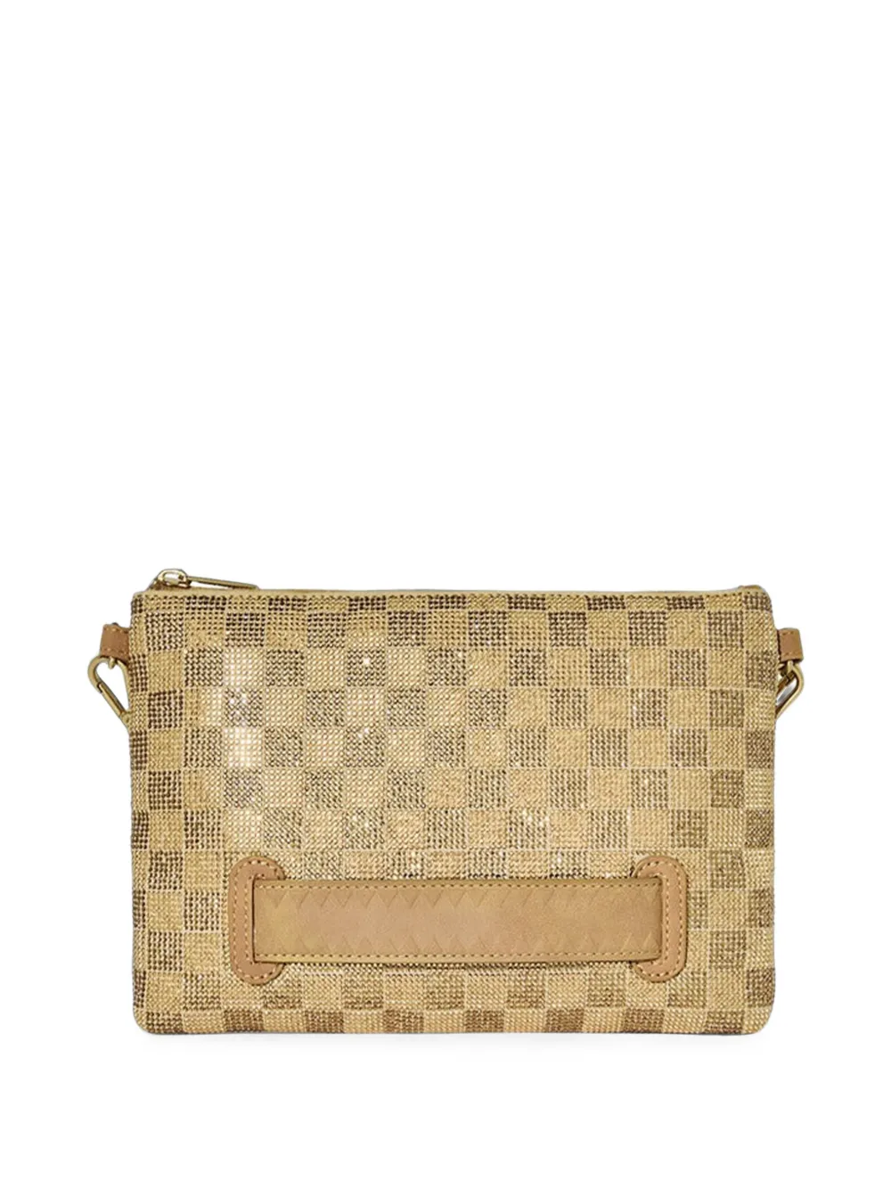 Sprayground Trinity 24K clutch verfraaid met stras Goud