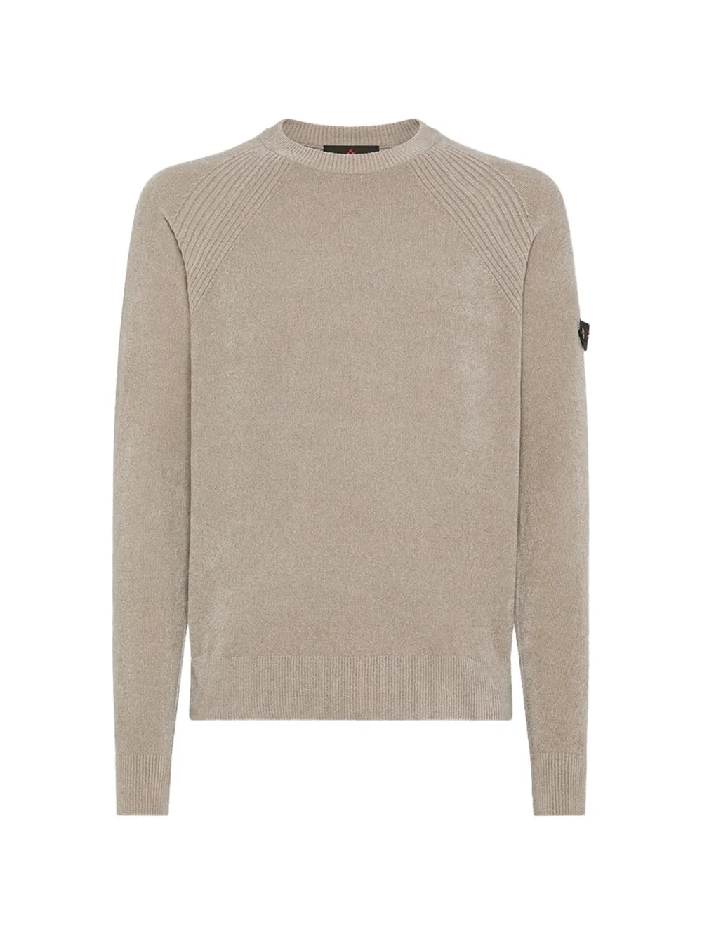 Peuterey Sironi 01 ribbed-panel logo-patch sweater