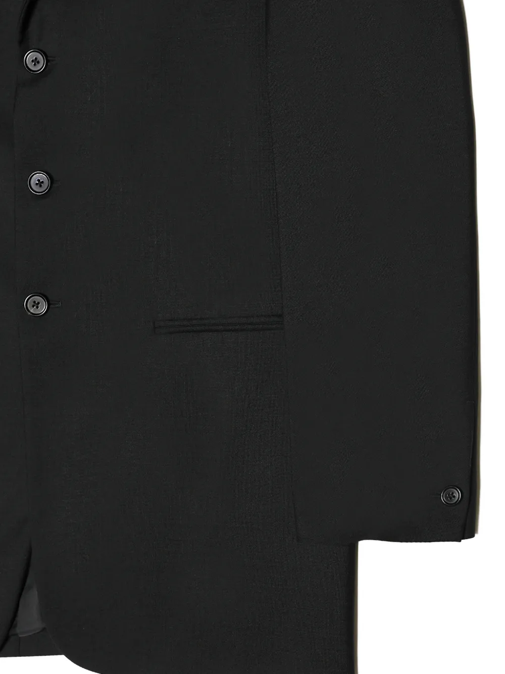 Jil Sander Jack met enkele rij knopen en gekerfde revers Zwart