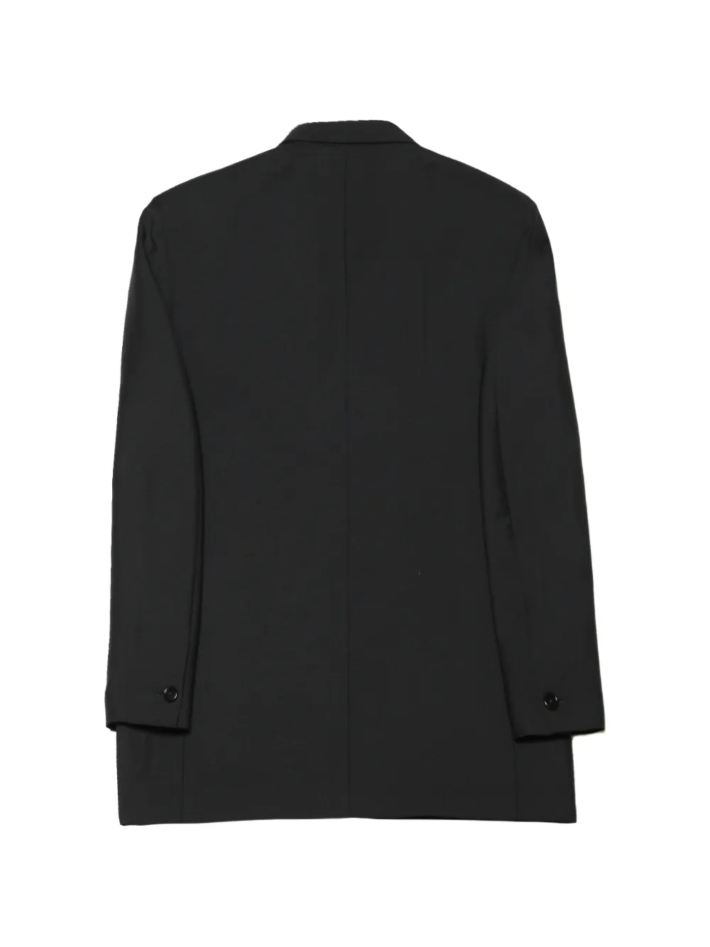 Jil Sander Jack met enkele rij knopen en gekerfde revers Zwart