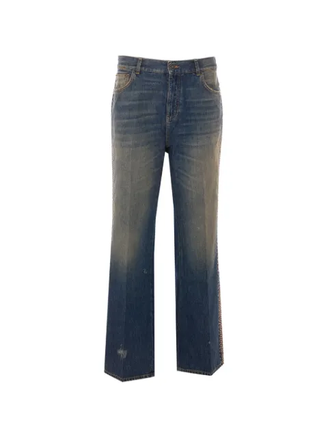 AMIRI MA fit embellished stripe jeans