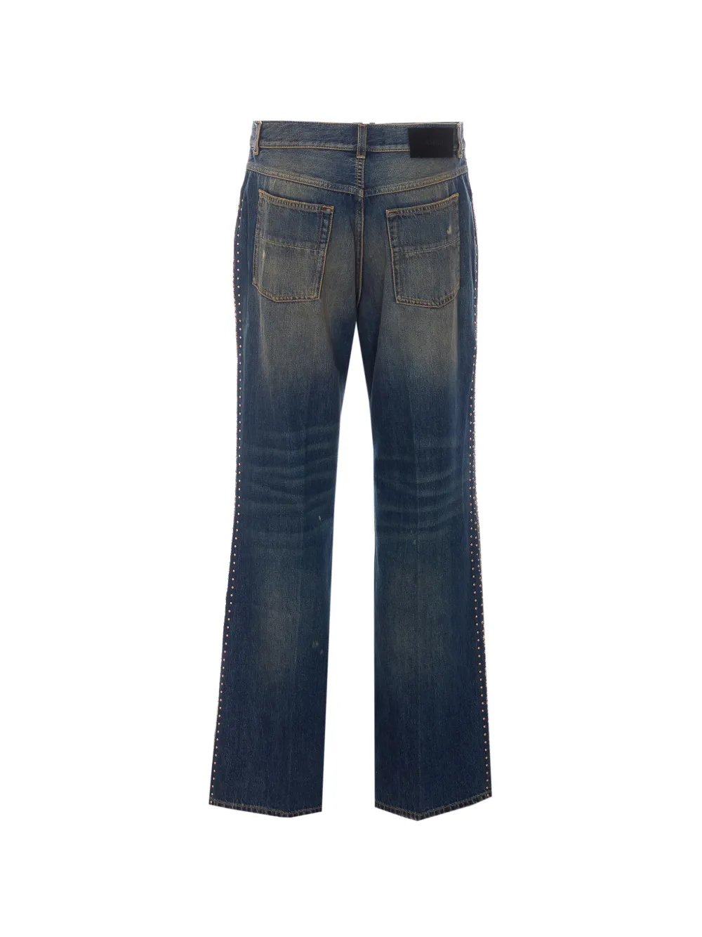 AMIRI MA Fit verfraaide jeans met streep Blauw