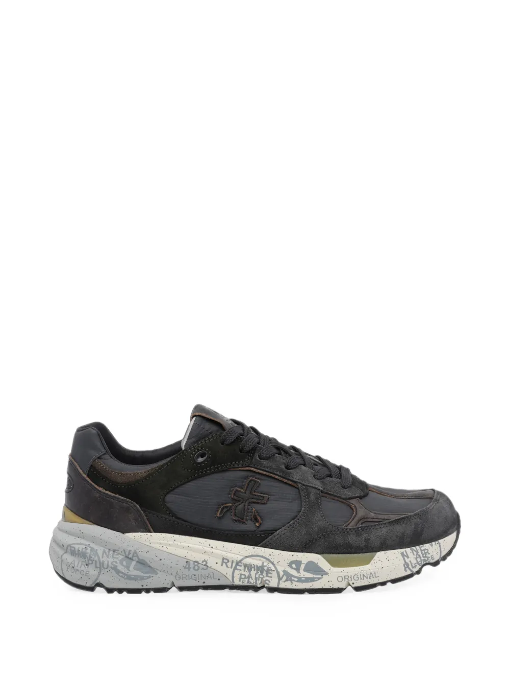 Premiata Mase panelled sneakers - men - Calf Leather/Polyamide/Polyurethane/Goat Skin/Rubber/Polyethylene vinyl acetate (PEVA)/Thermoplastic Poly...