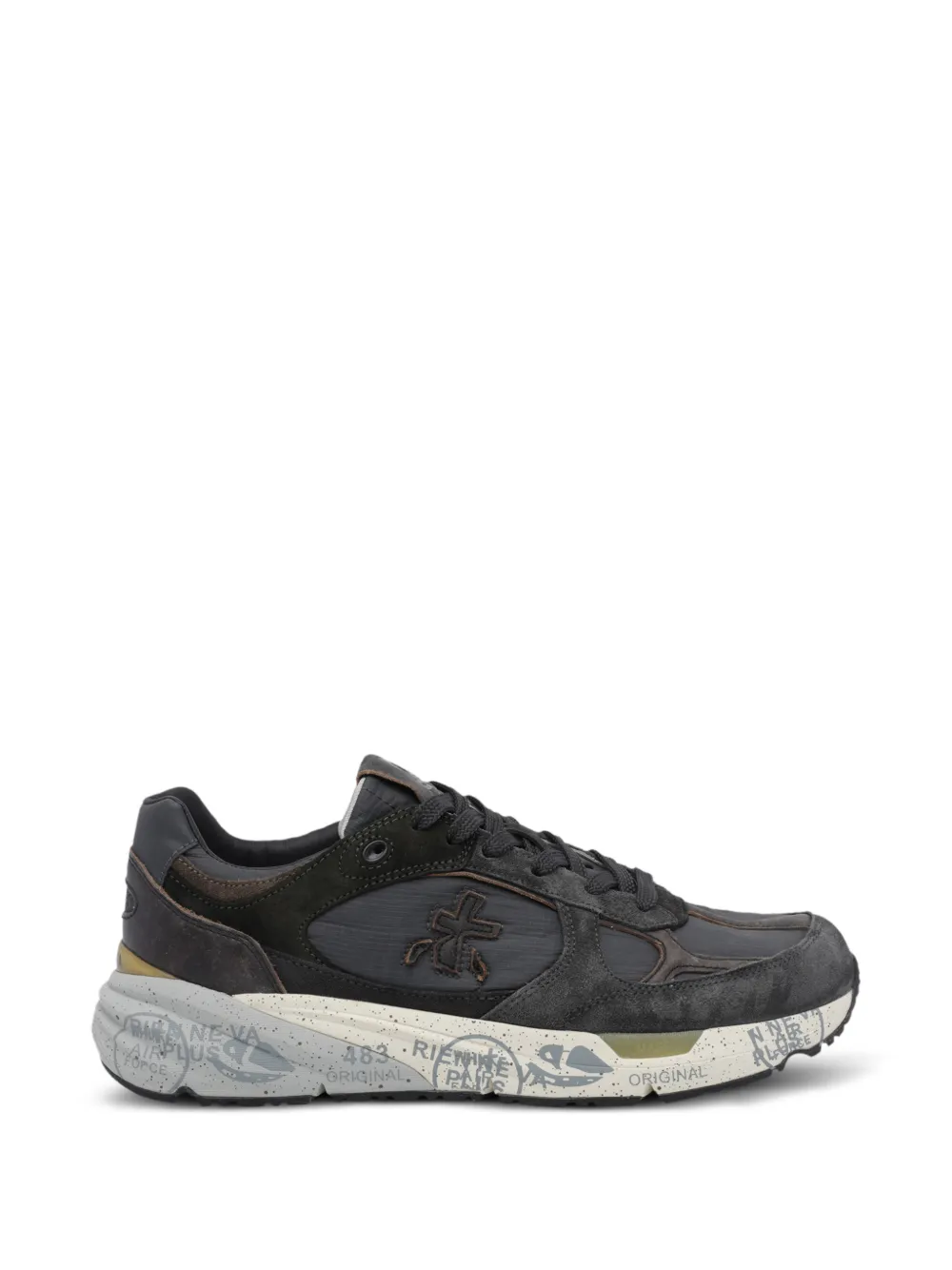 Premiata Mase panelled sneakers - men - Calf Leather/Polyamide/Polyurethane/Goat Skin/Rubber/Polyethylene vinyl acetate (PEVA)/Thermoplastic Poly...