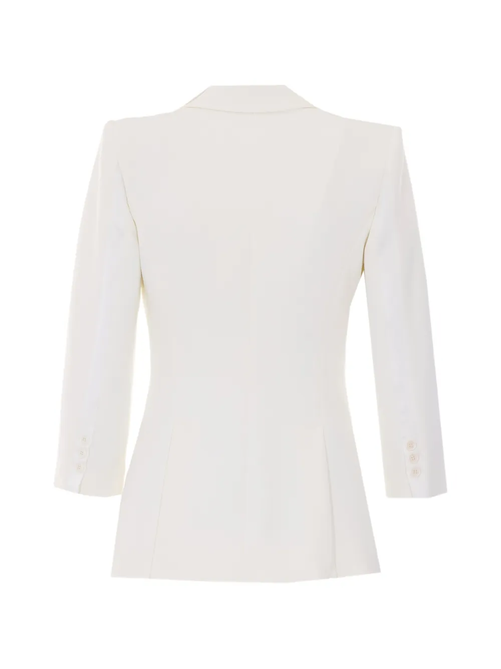 Elisabetta Franchi Blazer met enkele rij knopen Wit