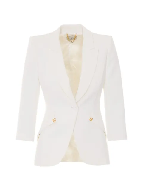 Elisabetta Franchi blazer con botones y solapa de pico