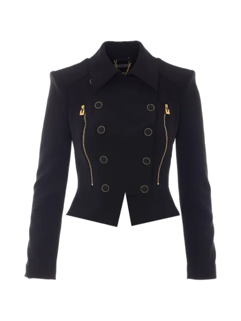 Elisabetta Franchi 더블 브레스티드 러플 재킷