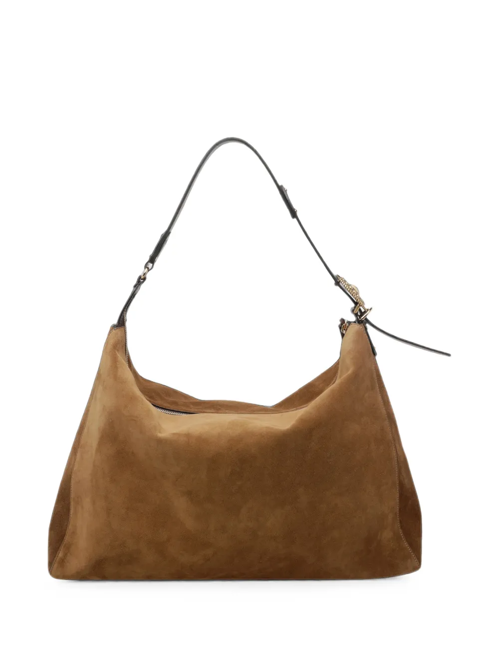 ETRO Grote Rosette suède schoudertas Bruin