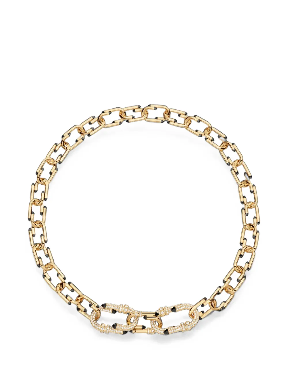 Nouvel Heritage Try Me diamond and enamel necklace