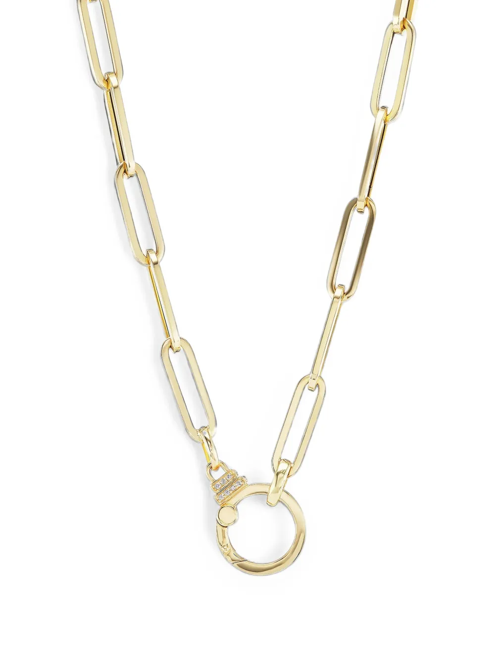 Sorellina Paperclip diamond chain necklace · 51