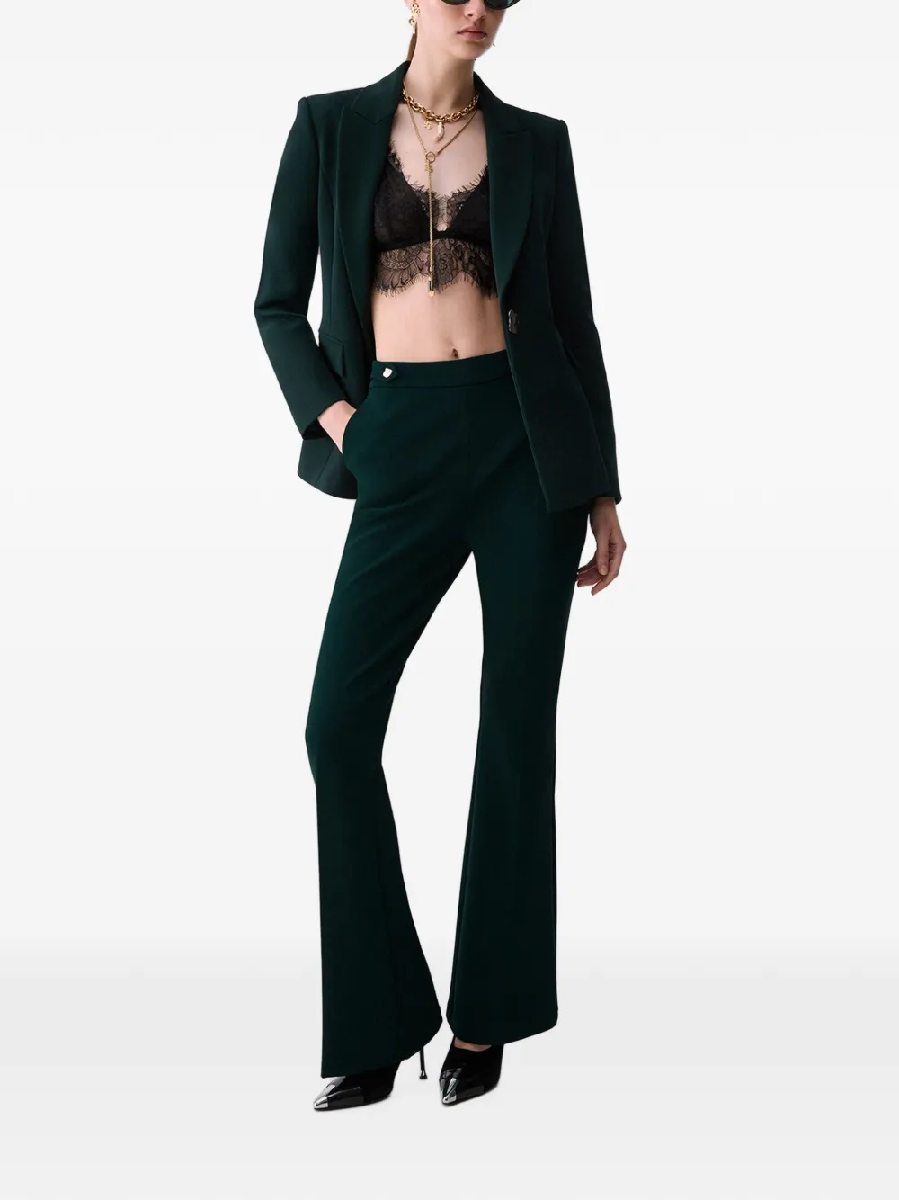 LIU JO Elegante flared broek Groen