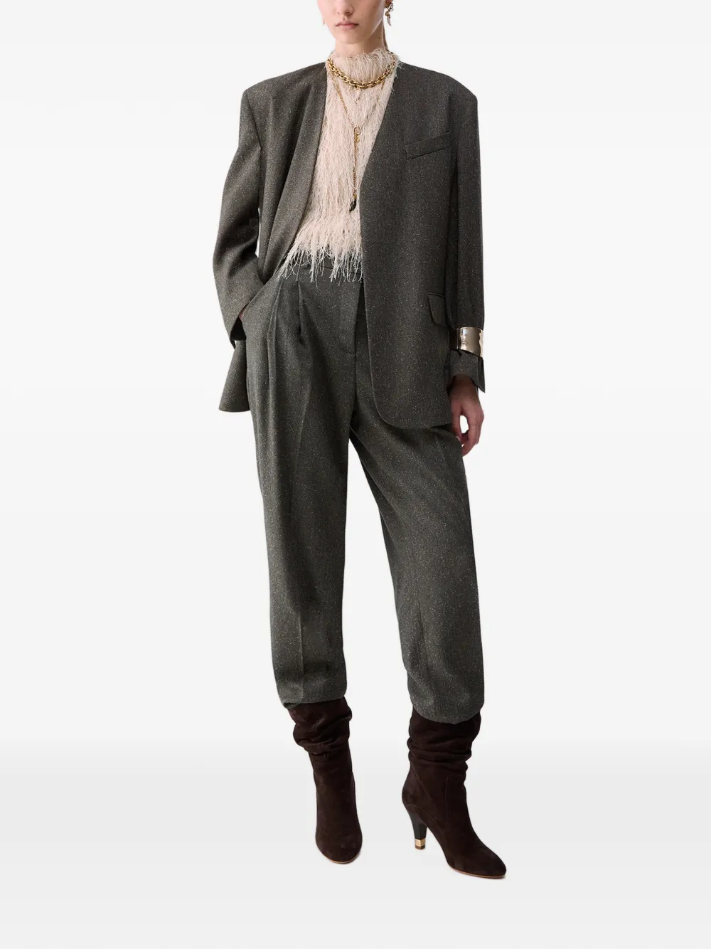 LIU JO Tweed broek Groen