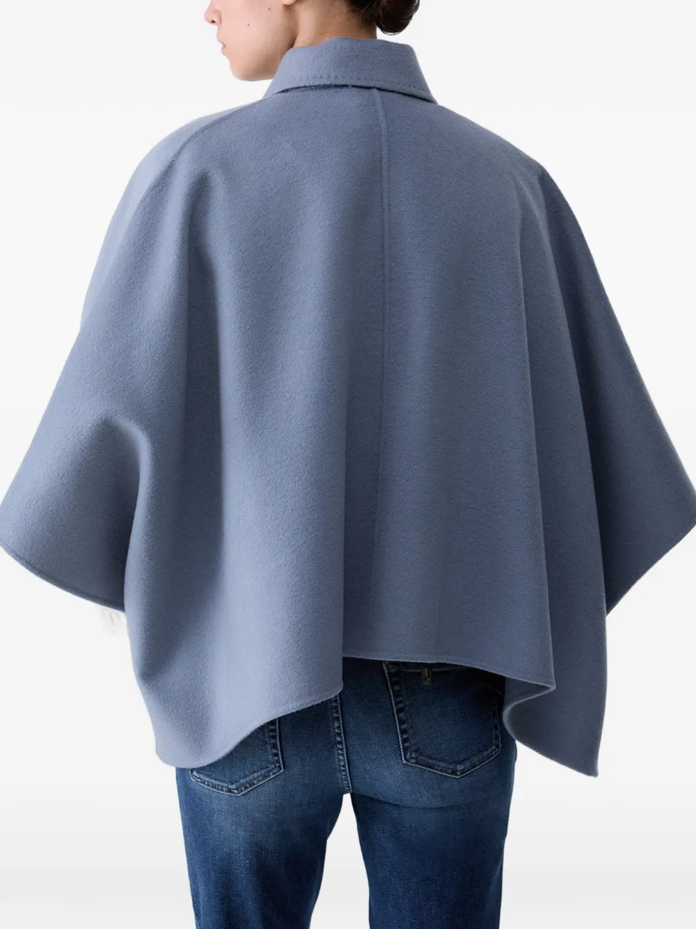 LIU JO Wollen cape Blauw