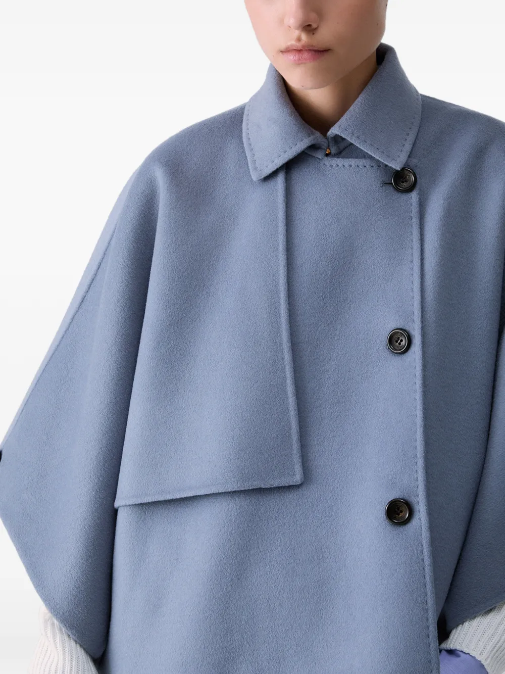 LIU JO Wollen cape Blauw