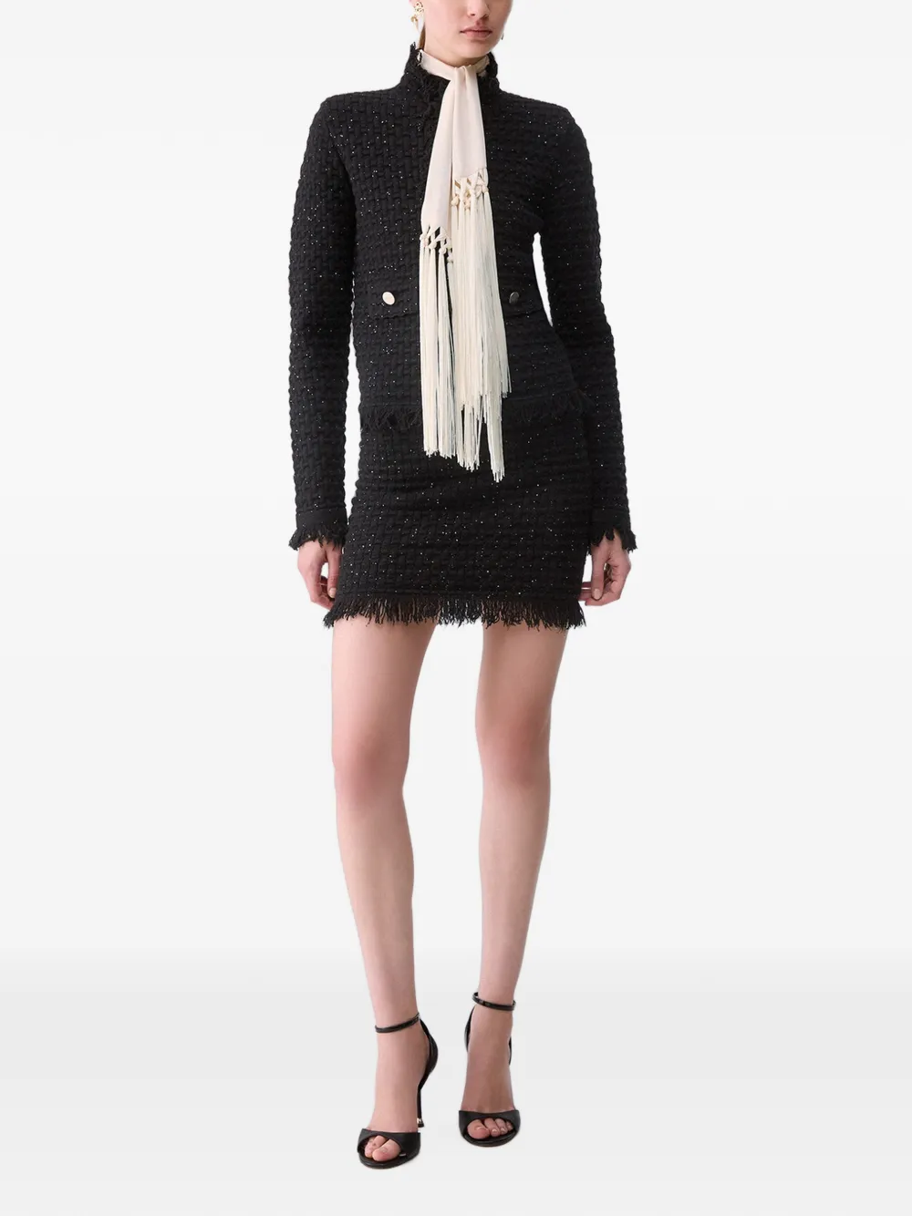 LIU JO knitted miniskirt Zwart