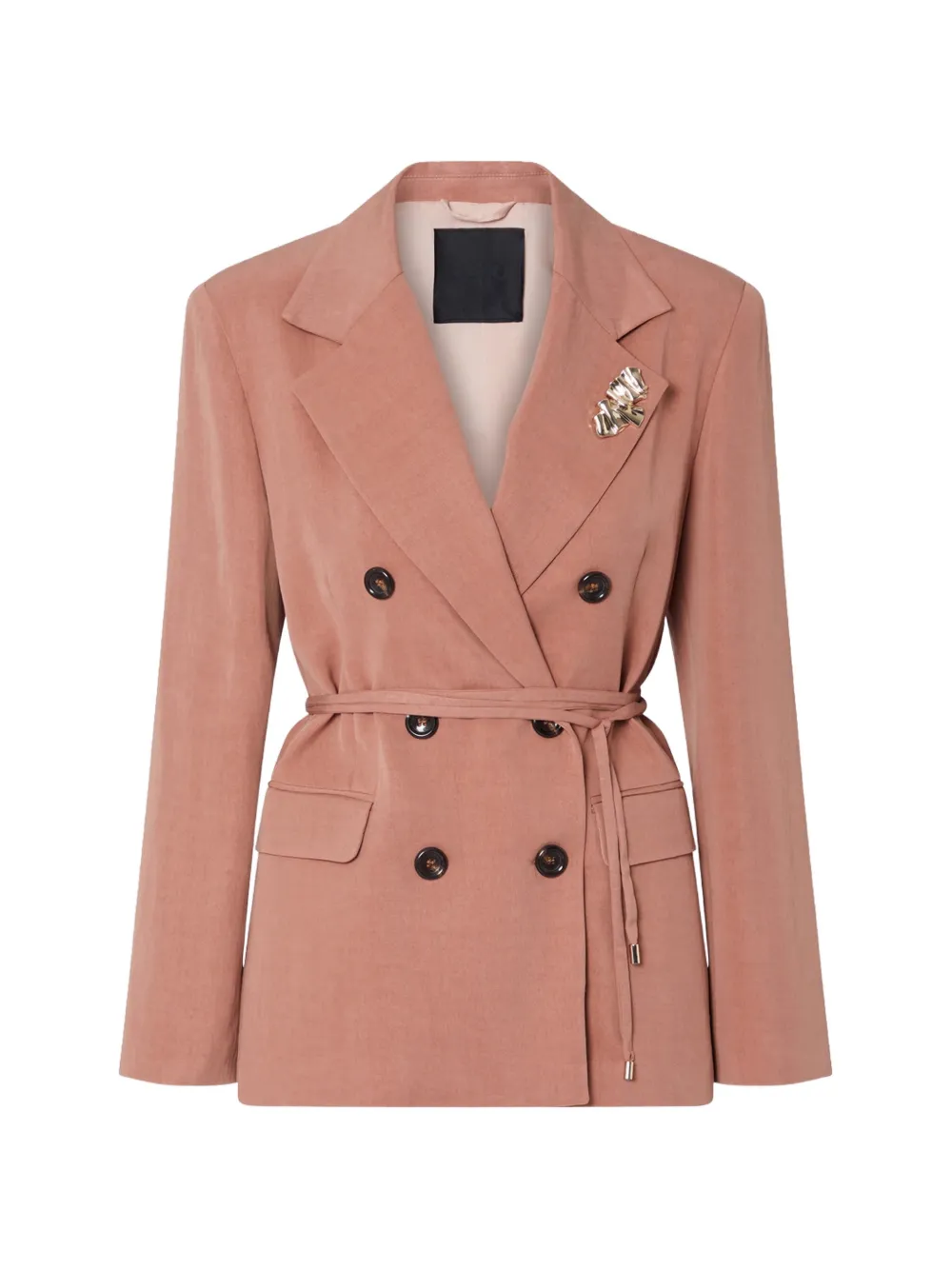LIU JO Tencel blazer with belt - Rosa