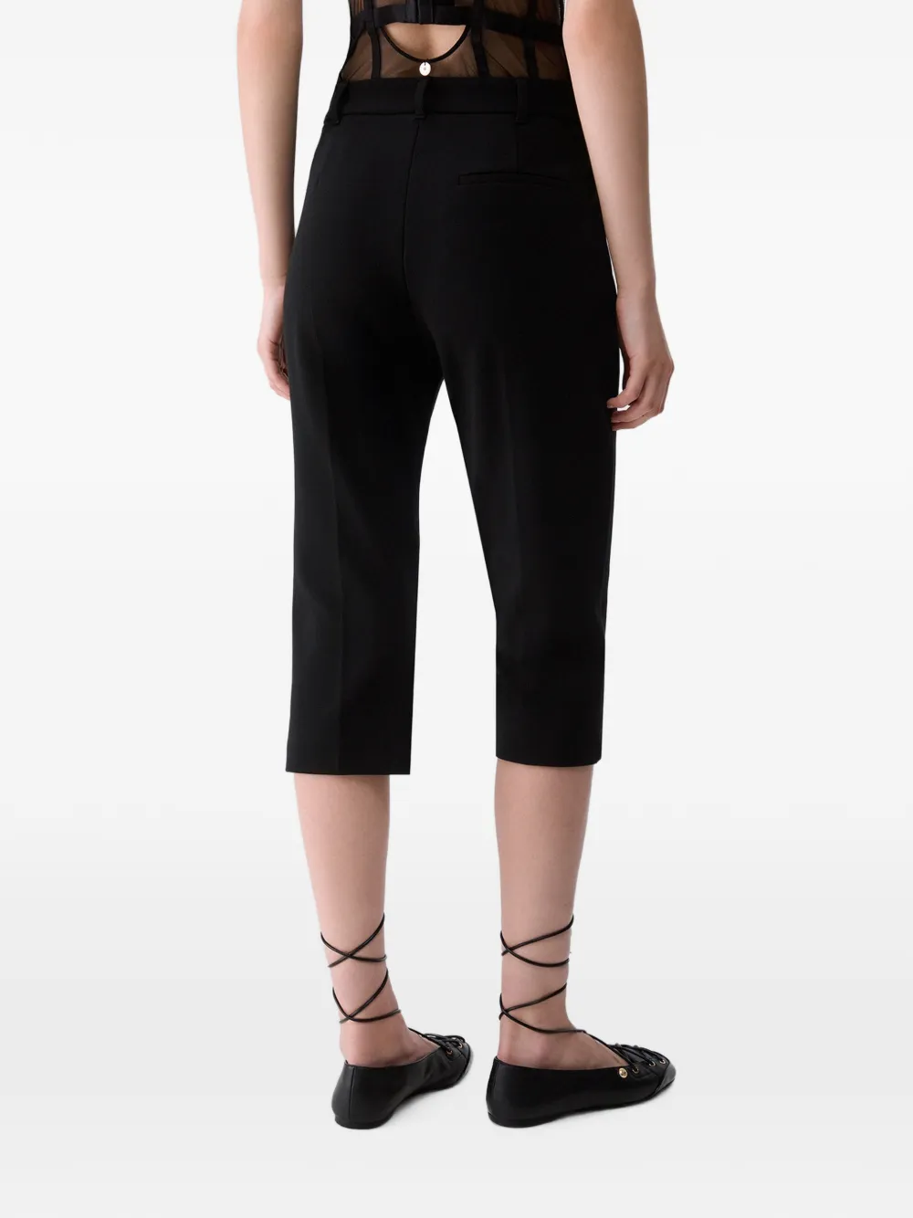 LIU JO Cropped broek met sjerp Zwart