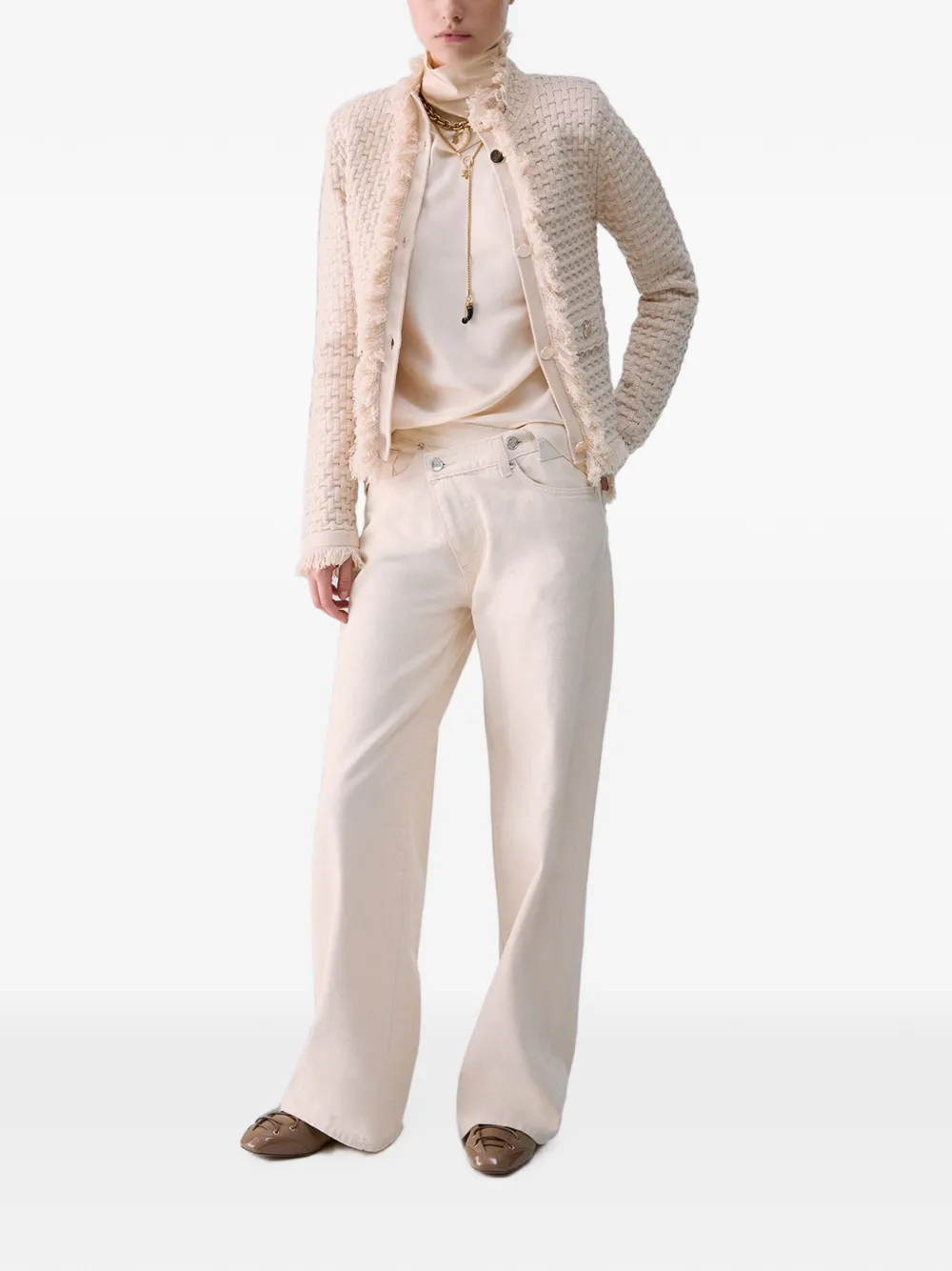 LIU JO Jack met gerafelde details Beige