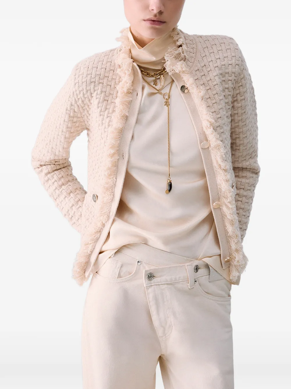 LIU JO Jack met gerafelde details Beige