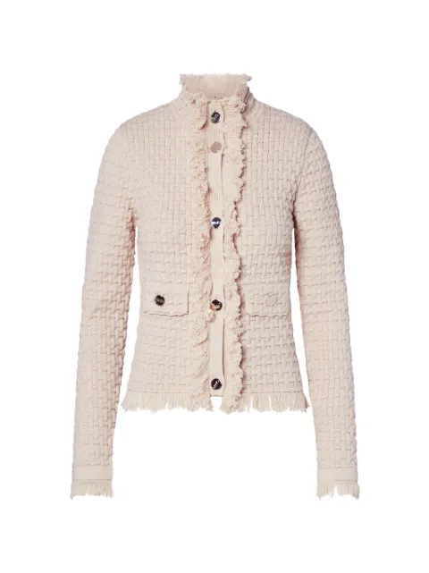 LIU JO jacket with frayed details