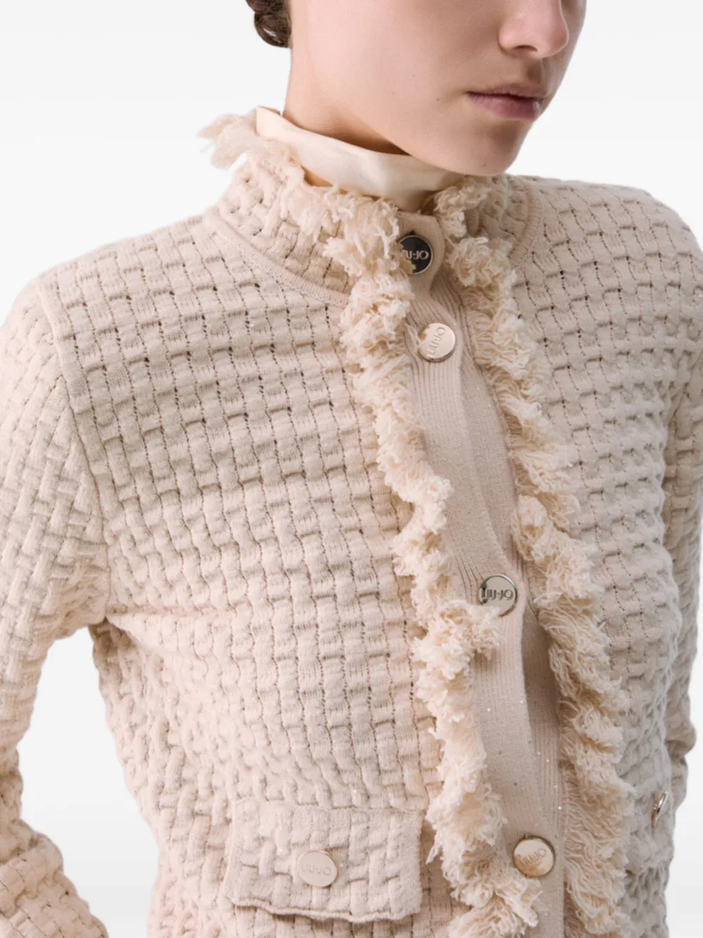 LIU JO Jack met gerafelde details Beige