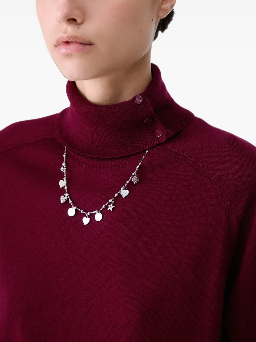 LIU JO Wollen coltrui met armband Rood