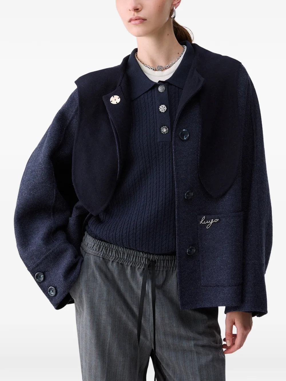 LIU JO Wollen jas Blauw
