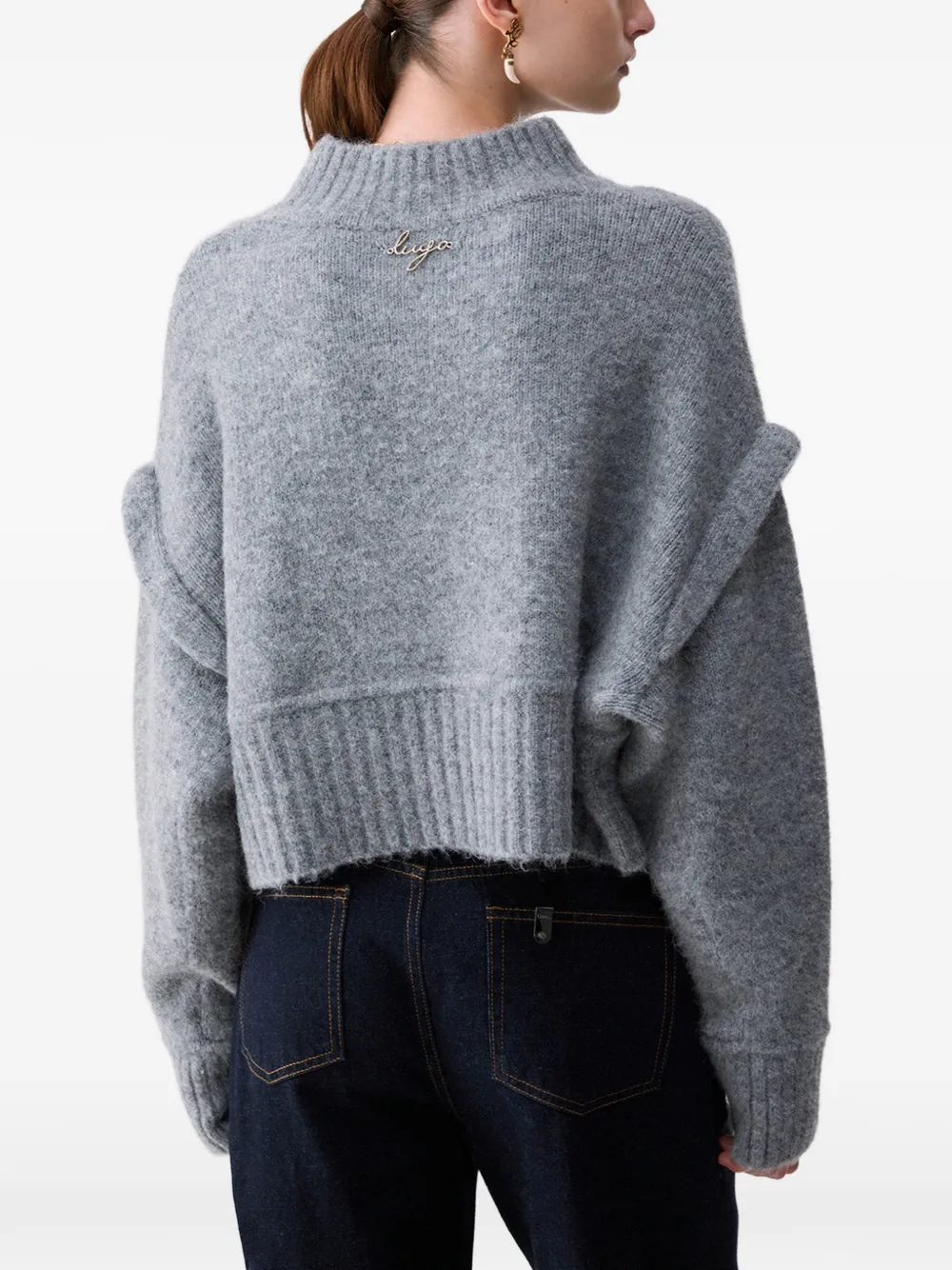 LIU JO wool and alpaca sweater Grijs