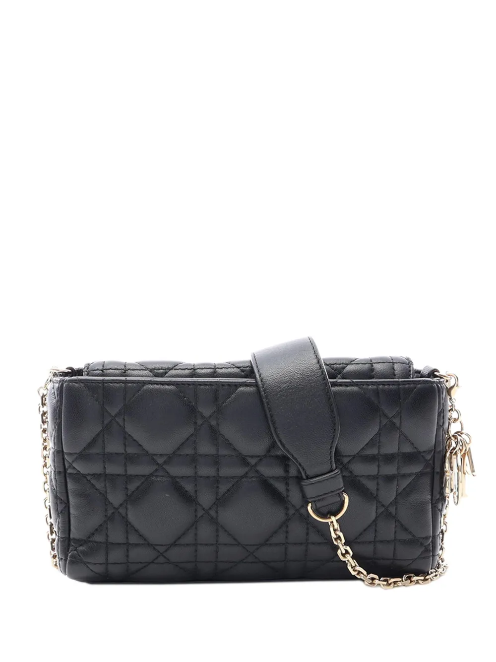 Christian Dior Pre-Owned 2010-2026 Lambskin Cannage crossbody bag - Nero